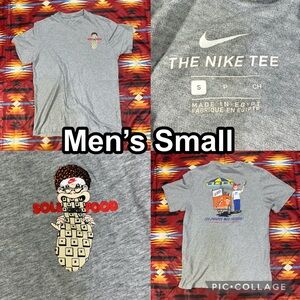 Nike x Sole Food Los Zapatos Mas Frescos Graphic Gray T-Shirt Men’s Small